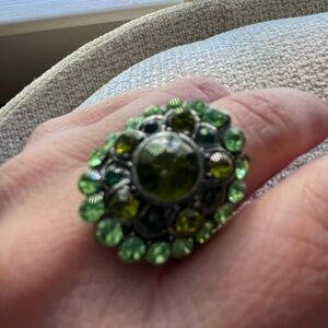 Elegant Green Gemstone Ring